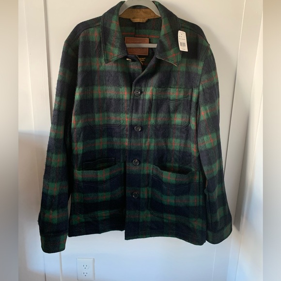 NWT Brooks Brothers Wool Blend Tartan Jacket, Corduroy Patches, Plaid, XL - Picture 15 of 15